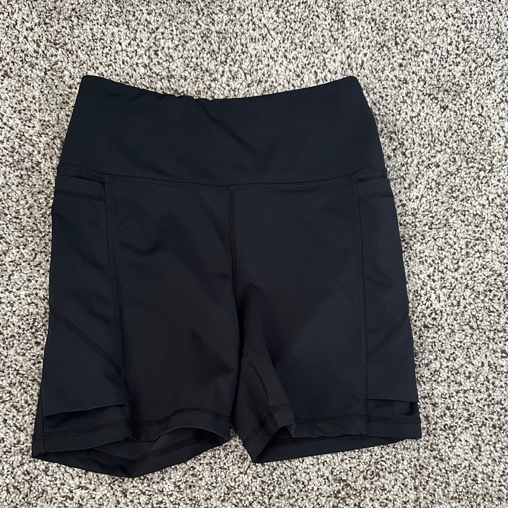 Senita Athletics Black Baseline Shorts